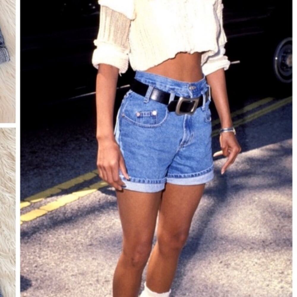 *vintage 1980s” steel jeans denim shorts size 9